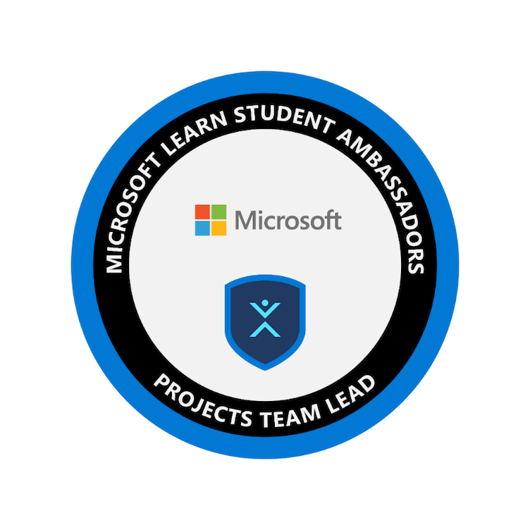 Badge Team Lead des projets Microsoft Learn Student Ambassadors
